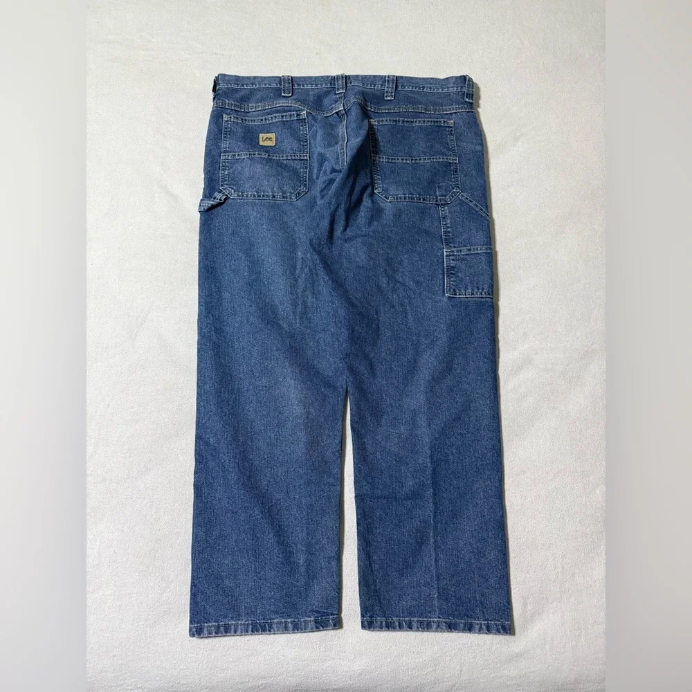 VTG Lee Jeans Mens 40x29 Blue‎ Carpenter Baggy Straight Y2K Skate Workwear